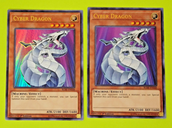 Yu-Gi-Oh Cyber Dragon 1st Edition Ultra Rare BLRR-EN048 Nm 2 card lot - Image 1