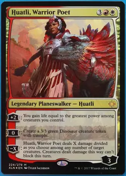 Huatli, Warrior Poet FOIL Ixalan NM White Red Mythic Rare CARD (483128) ABUGames - Image 1