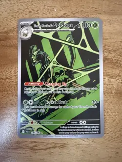 Pokemon TCG Team Rockets Spidops Illustration Rare Card 187/182 Destined Rivals - Image 1