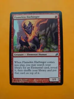 Flamekin Harbinger Elemental shaman lorwyn Magic the Gathering Card. - Image 1