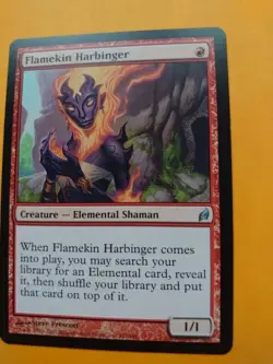 Flamekin Harbinger Elemental shaman lorwyn Magic the Gathering Card. - Image 2