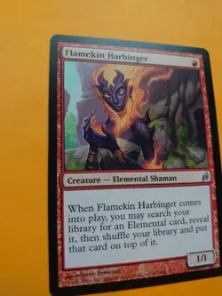 Flamekin Harbinger Elemental shaman lorwyn Magic the Gathering Card. - Image 3