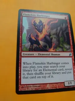 Flamekin Harbinger Elemental shaman lorwyn Magic the Gathering Card. - Image 4