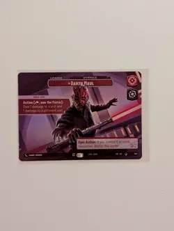 Darth Maul Sith Revealed Showcase Foil Special LOF #1013 Star Wars Card - Image 2