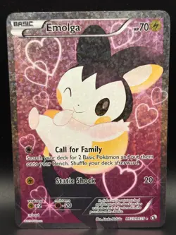 3x Emolga RC23/25 Full Art Rare Holo Card Legendary Treasures Pokemon TCG VLP - Image 2