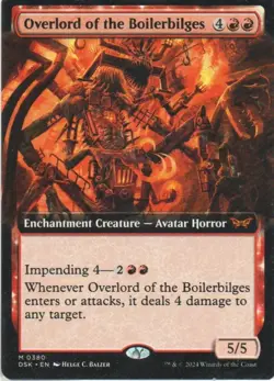 MTG: Duskmourn: Extended Art Overlord of the Boilerbilges: LP Condition - Image 1