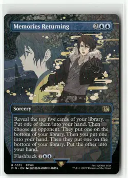 Memories Returning Borderless - FINAL FANTASY MTG NM - Image 1