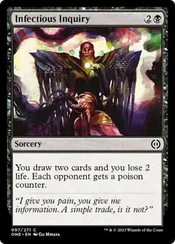 INFECTIOUS INQUIRY X 4 N/M- PHYREXIA: ALL WILL BE ONE MAGIC THE GATHERING - Image 1
