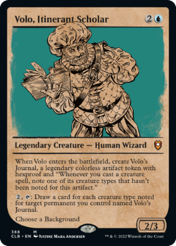 x1 Volo, Itinerant Scholar - Foil - Showcase M MTG Commander Legends: Battle for - Image 1