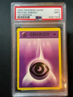 1999 Pokemon 1st Edition Shadowless Base Set - Psychic Energy - PSA 9 - Image 1