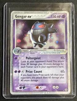 2004 Pokemon EX Fire Red & Leaf Green Gengar EX Holo Foil 108/112 Rare (HP) - Image 1