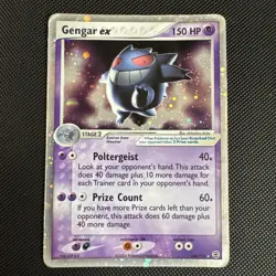 2004 Pokemon EX Fire Red & Leaf Green Gengar EX Holo Foil 108/112 Rare (HP) - Image 2