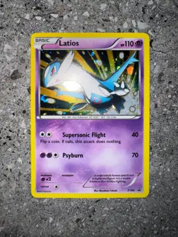 Pokemon TCG Cards Latios XY65 Black Star Promo Holo - Image 3