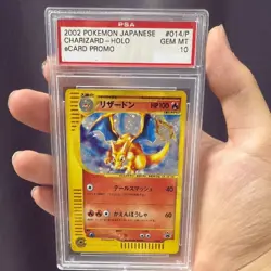 PSA10 Charizard Holo eCard Promo 2002 Pokemon Card #014/P GEMMT - Image 1