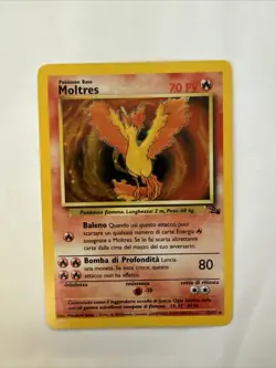 Pokemon Moltres 12/62 Fossil Holo Rare ITA Edition 1999 - Image 1