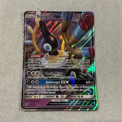 Sigilyph GX 98/214 Holo Sun And Moon Lost Thunder English Pokemon Card Near Mint - Image 2