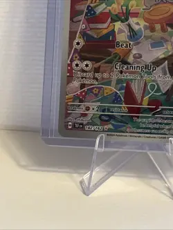 Minccino Holo Pokemon TCG Temporal Forces 182/162 Full Art Illustration Rare - Image 4