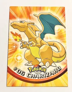 Topps Pokemon TCG - Charizard - #6 - Non-Holo - Series 1 RED Logo Lightly Played - Image 1