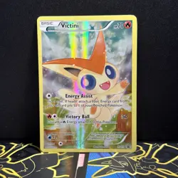 Pokemon 2016 Victini XY117 XY Mythical Collection Full Art Promo Holo - Image 1