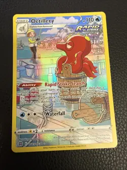 Pokemon TCG Octillery Sword & Shield: Brilliant Stars TG03/TG30 Holo Secret Rare - Image 1