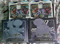 Pokemon Center Elite Trainer Box Chilling Reign 2 PC ETB, Astral Radiance ETB - Image 1