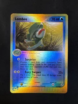 Lombre 46/100 Sandstorm Reverse Holo Pokemon MJ - Image 1