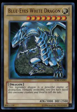 Yugioh Blue-Eyes White Dragon SDBE-EN001 Ultra Rare NM - Image 1