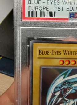 Yu Gi Oh! Blue Eyes White Dragon SDK-E001 1st Edition PSA8 Europe Low Pop! - Image 5