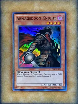 Yugioh Armageddon Knight THSF-EN035 Super Rare NM - Image 1