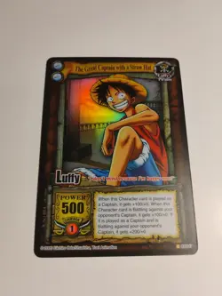 2005 one piece the quest begins ccg Luffy Great Captain Foil - Image 1