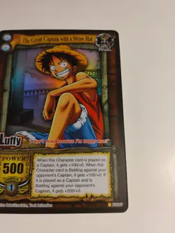 2005 one piece the quest begins ccg Luffy Great Captain Foil - Image 3