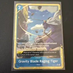One Piece Gravity Blade Raging Tiger R OP06-058 PRB-02 Parallel BEST Vol.2 - Image 1