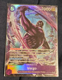 Vergo Alt Art OP14-061 Azure Sea's Seven One Piece TCG English Rare NM/M - Image 1