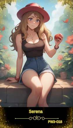 Serena - Beautiful Sexy Waifu Card -Custom DIY Fan Art Card PW3-018 - Image 1