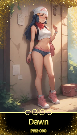 Dawn - Beautiful Sexy Waifu Card -Custom DIY Fan Art Card PW3-090 - Image 1