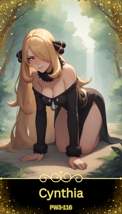 Cynthia - Beautiful Sexy Waifu Card -Custom DIY Fan Art Card PW3-116 - Image 1