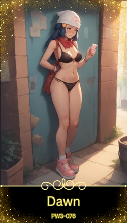 Dawn - Beautiful Sexy Waifu Card -Custom DIY Fan Art Card PW3-076 - Image 1