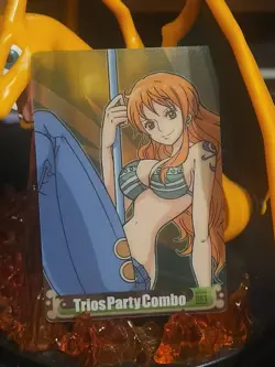 One Piece Nami Trios Party Combo OPTP-04-061 Clear Card.. Mint - Image 1