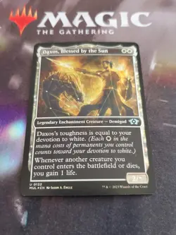 Mtg. Daxos, Blessed by the Sun. (132) Halo Foil. March Of Machine. Pack Fresh - Image 1