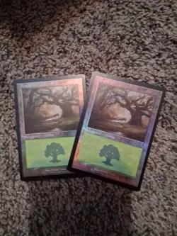 MTG FOIL Forest (297) (Retro Frame) - Innistrad Remastered (INR) NM X2 - Image 1