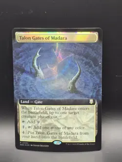 MTG - Talon Gates of Madara - EXTENDED ART RIPPLE FOIL - M3C 82 - Rare Land - NM - Image 1