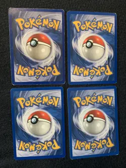 Lot Of 4 Base Set Yellow Cheeks Pikachu 58/102 Played Pokemon TCG - Image 2