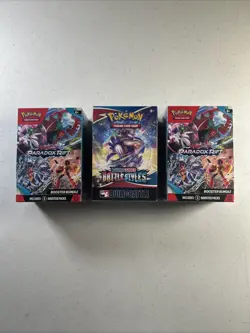 Pokemon TCG: Paradox Rift Booster Bundle Lot Of 3x Random New Factory Sealed - Image 1