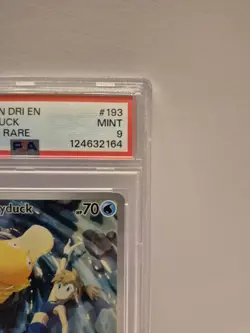 Pokemon Destined Rivals DRI EN Misty's Psyduck Illustration Rare #193 PSA 9 - Image 4