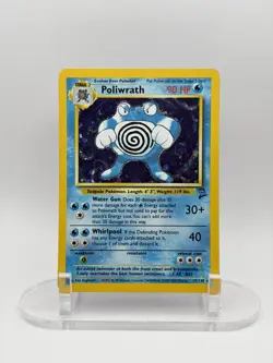 Poliwrath Base Set Holo 15/130 Unlimited MP Rare Pokemon TCG Card - Image 1