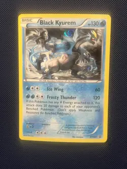 Black Kyurem Holo XY160 Black Star Promo Pokemon 2016 XY - NM 1 HD GALAXY SWIRL - Image 1