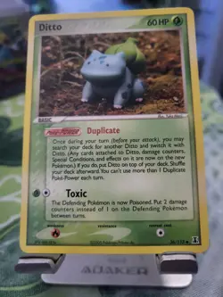 Pokemon Ditto Bulbasaur 36/113 Delta Species Regular 2005 LP - Image 3