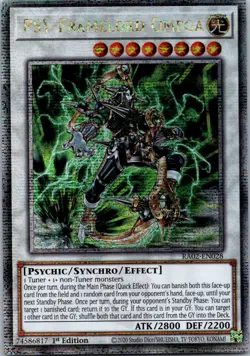 Yugioh PSY-Framelord Omega RA02-EN028 1st Edition Quarter Century Secret Rare NM - Image 1
