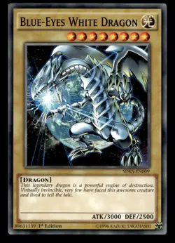 Blue-Eyes White Dragon SDKS-EN009 Common Yu-Gi-Oh NM - Image 1