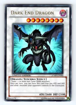Yugioh Dark End Dragon JUMP-EN044 Limited Edition Ultra Rare Holo - LP (Marked) - Image 1